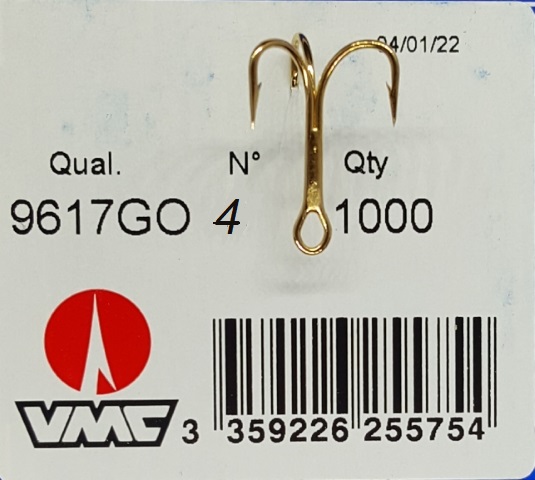 VMC-9617GO \"kulta\" kolmihaarakoukku n.4